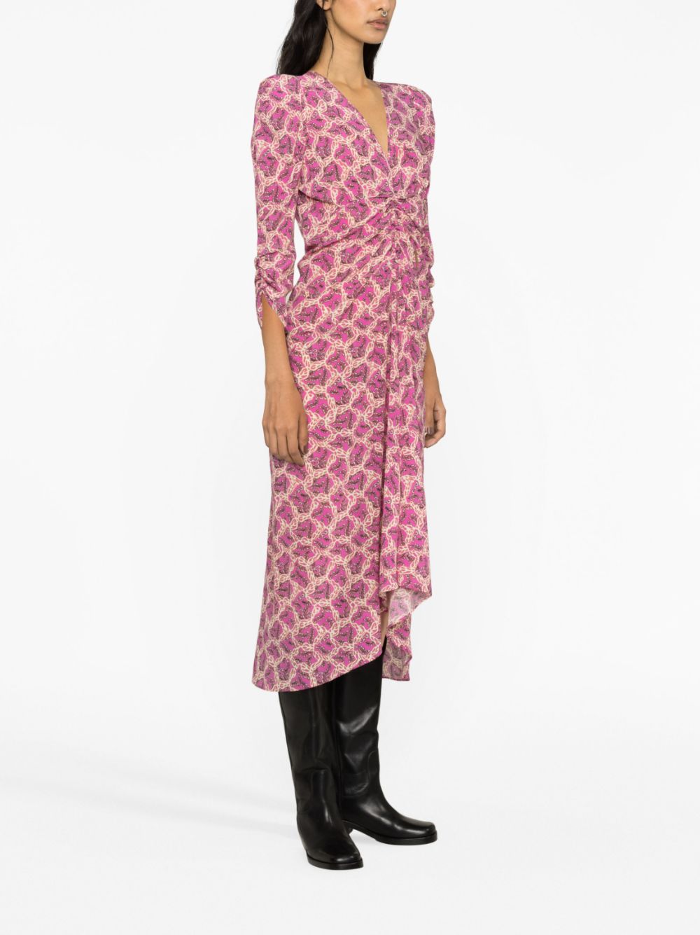 ISABEL MARANT Albini printed silk midi dress Women