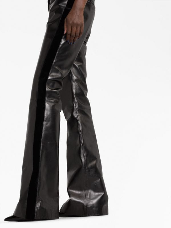 TOM FORD Flared Leather Trousers - Farfetch