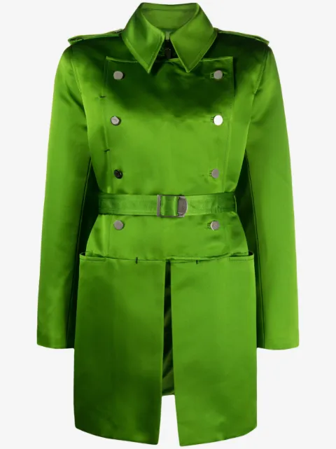 TOM FORD belted double-breasted silk coat