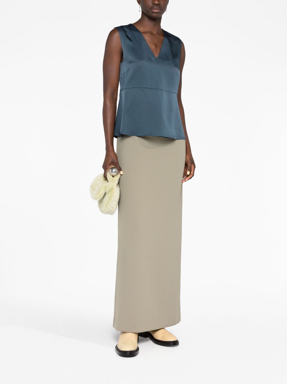 Jil Sander V-neck tank top - Blue