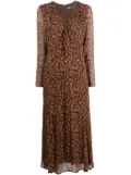 Polo Ralph Lauren floral-print A-line maxi dress - Brown