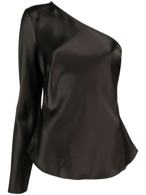 Polo Ralph Lauren satin-finish one-shoulder blouse Women