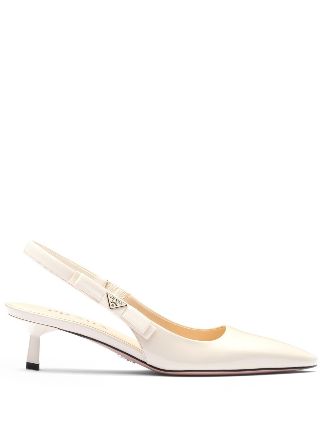 Prada kitten heel pumps hotsell