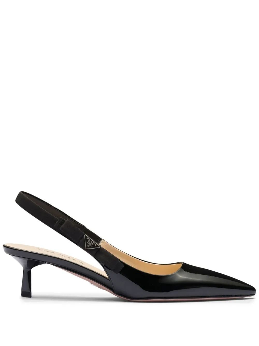 patent leather slingback pumps