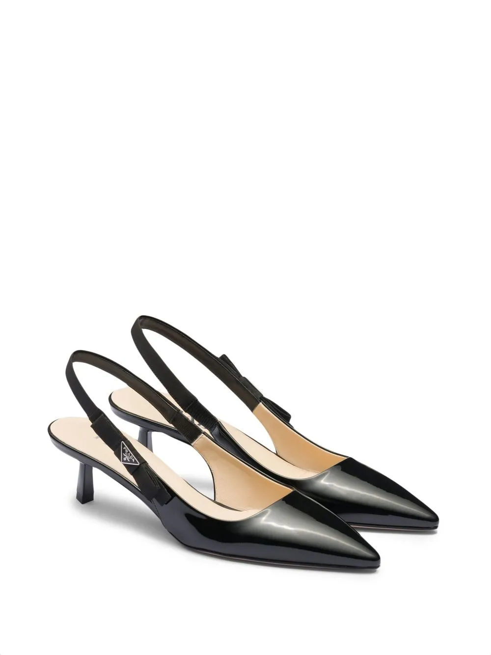 Prada patent-leather Slingback Pumps - Farfetch