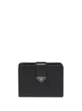 Prada leather logo-detail wallet - Black