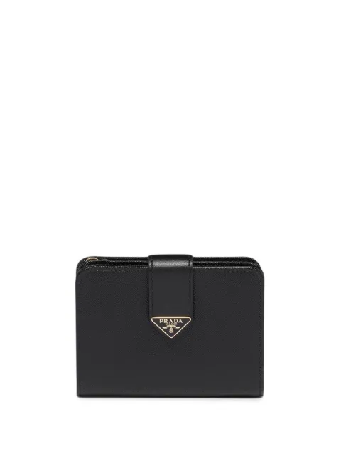 Prada leather logo-detail wallet 