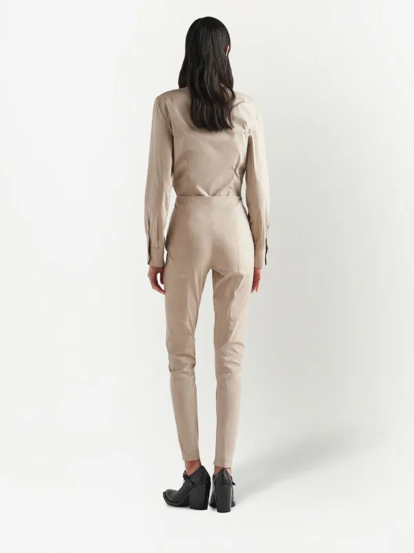 PRADA ハイウエストトーンステッチトラウザー 【関税込】 三越伊勢丹 | PRADA/プラダ_Women通販 | シティカーフタブ 財布