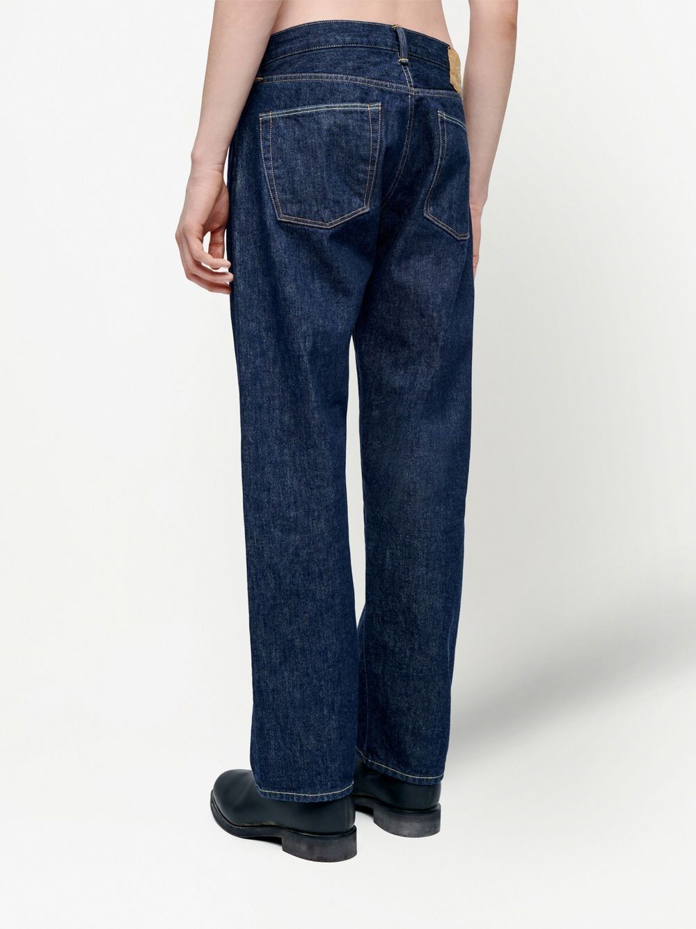 50年代复古风直筒牛仔裤