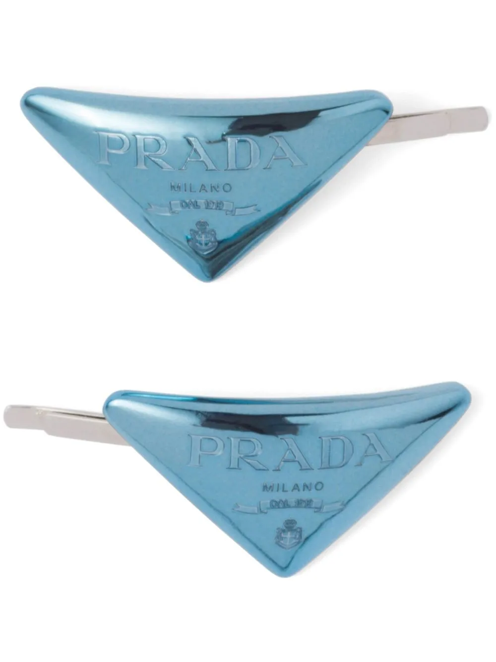 

Prada pasadores con logo triangular - Azul