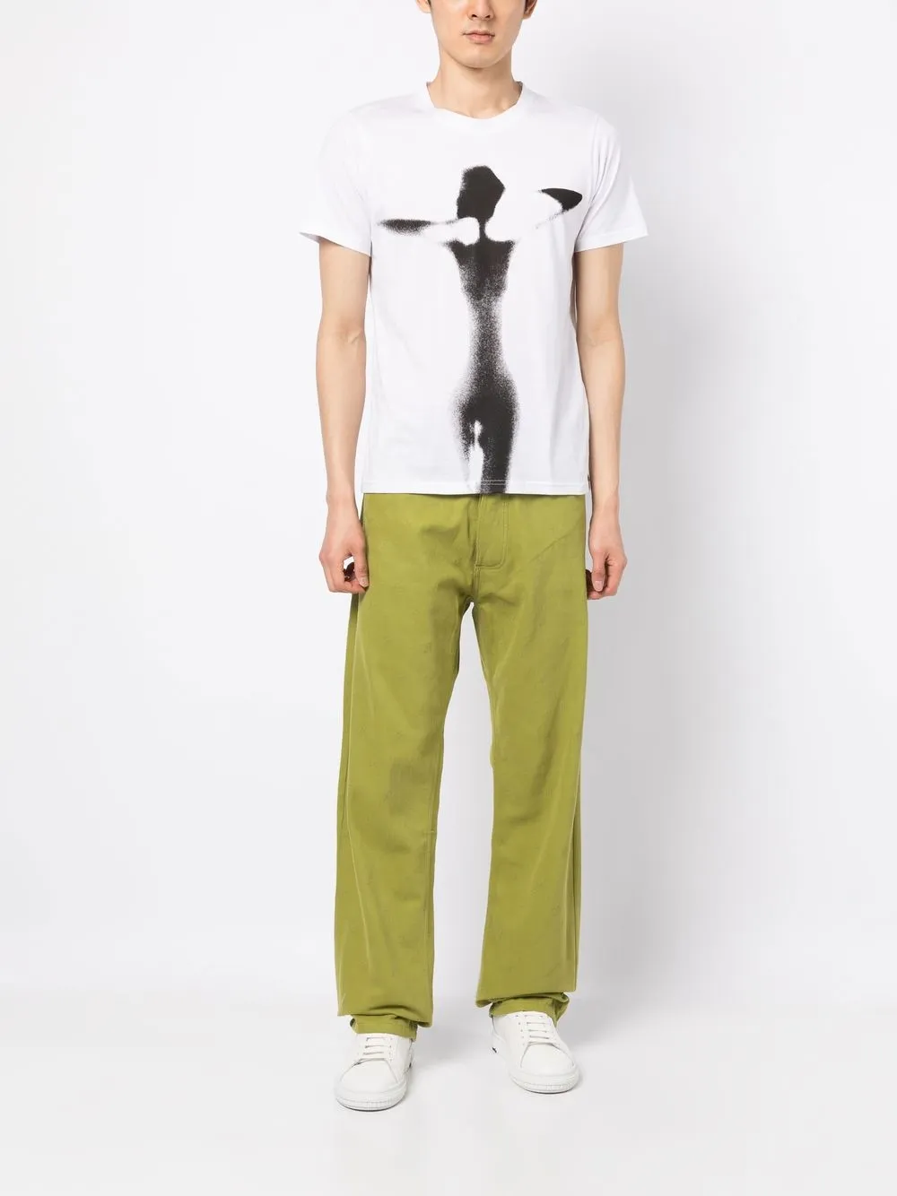 Private Stock T-shirt met print - Wit