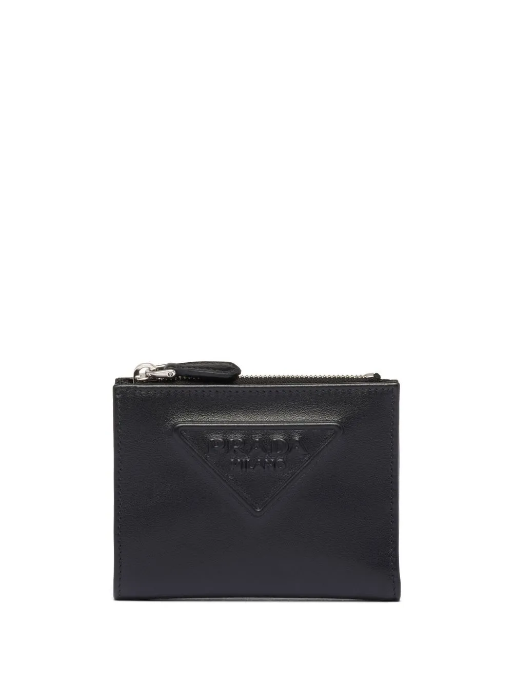 

Prada embossed-logo leather wallet - Black