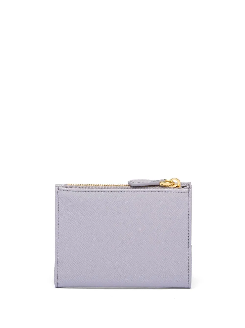 Shop Prada Saffiano Leather Bi-fold Wallet In Purple