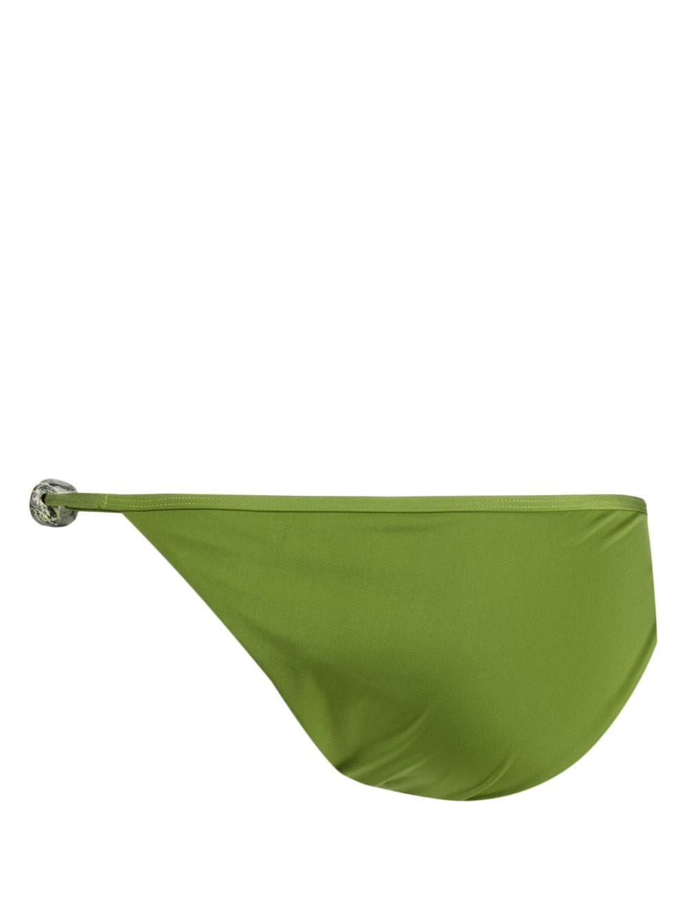 Shop Christopher Esber Crystal Strap Bikini Bottoms In Green