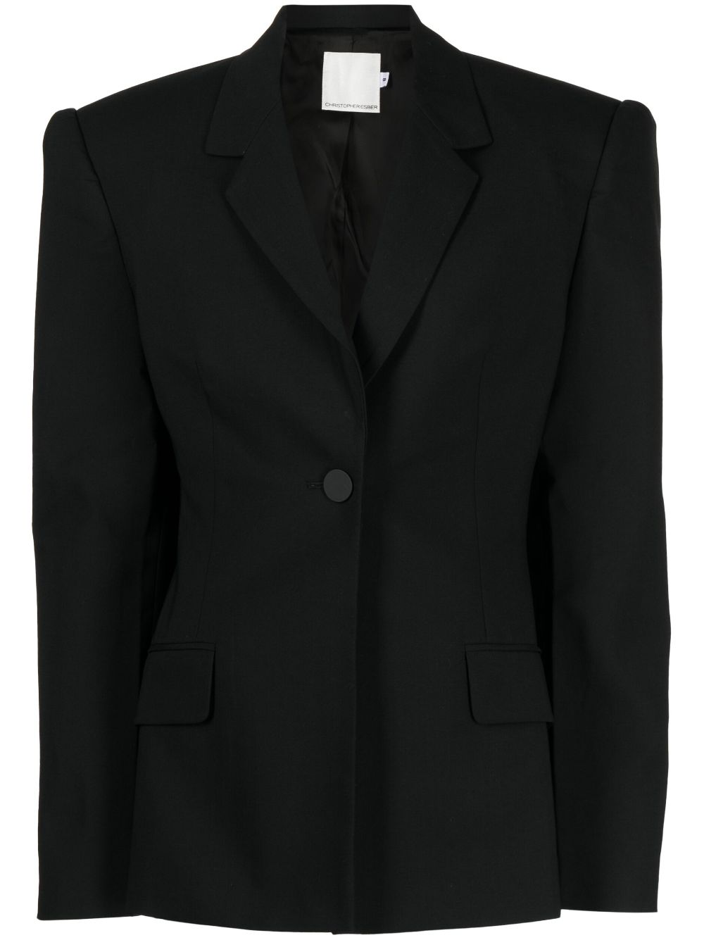 Apex fitted-waistline blazer