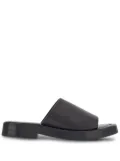 Ferragamo crossover-strap leather slides - Black