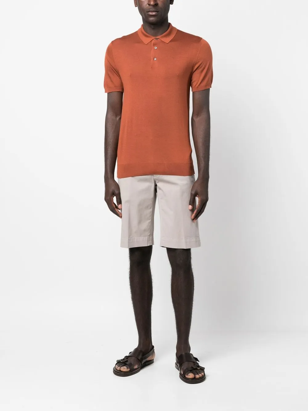 Canali Chino shorts - Beige