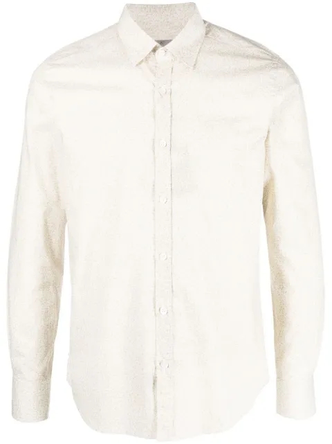 Canali plain button-down shirt