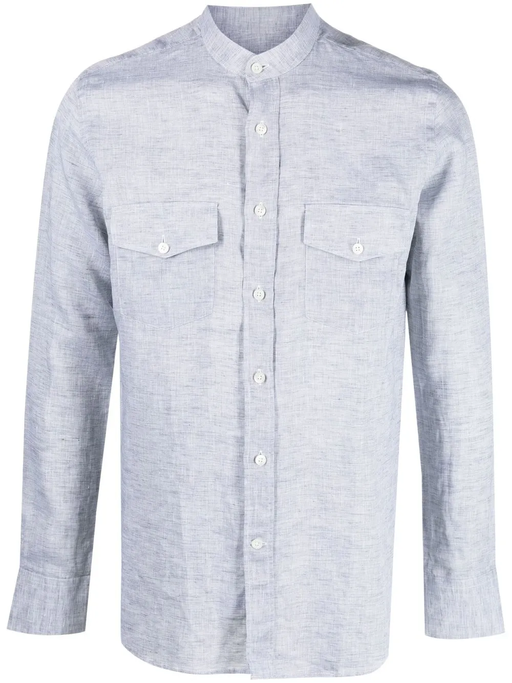 

Canali chest flap-pocket shirt - Grey