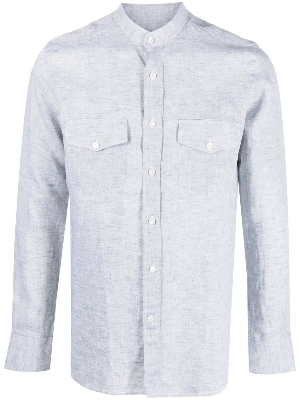 

Canali camisa con bolsillos y solapa - Gris