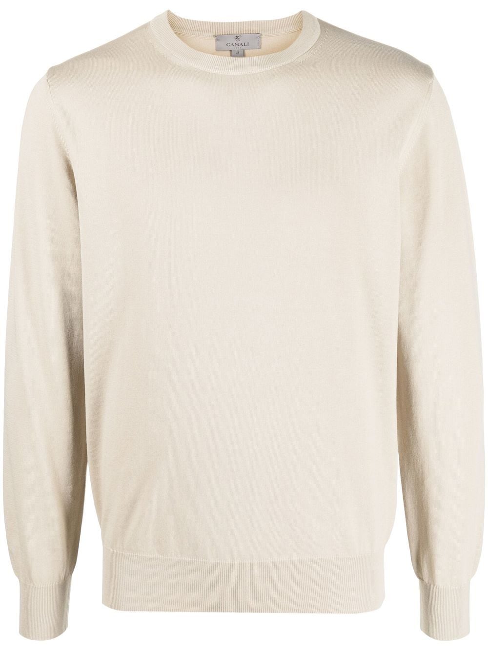 

Canali round-neck knit jumper - Neutrals