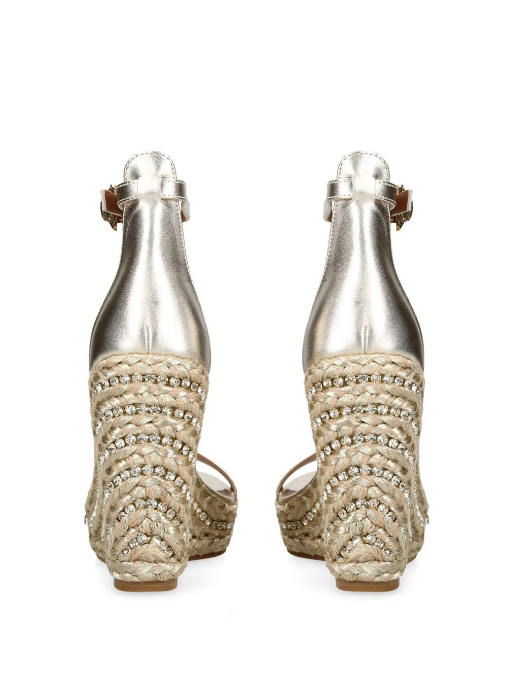 Kurt Geiger Shoreditch Wedge Sandals In Gold ModeSens