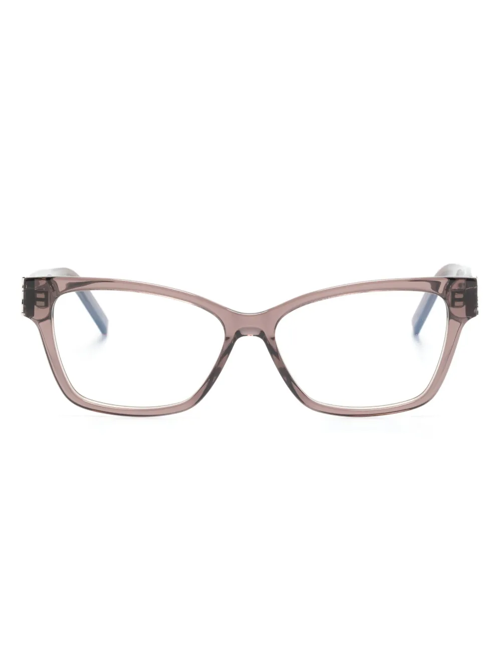 Saint Laurent Eyewear translucent square-frame glasses