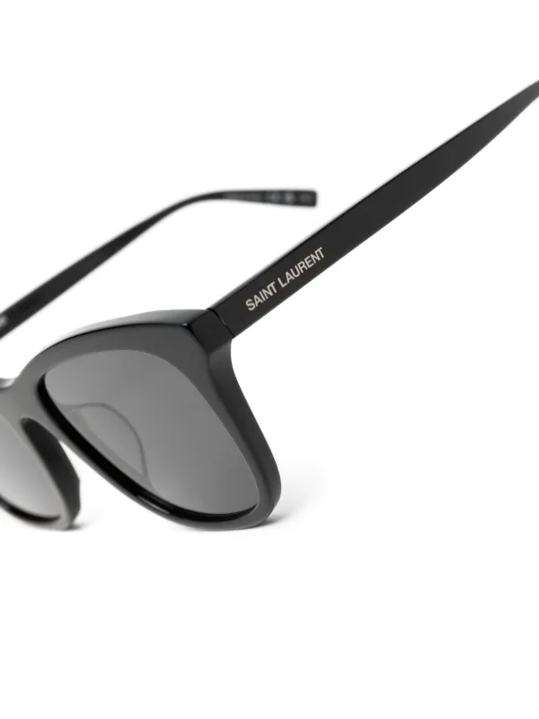 Saint Laurent Eyewear square-frame Sunglasses | Black | FARFETCH display picture 3