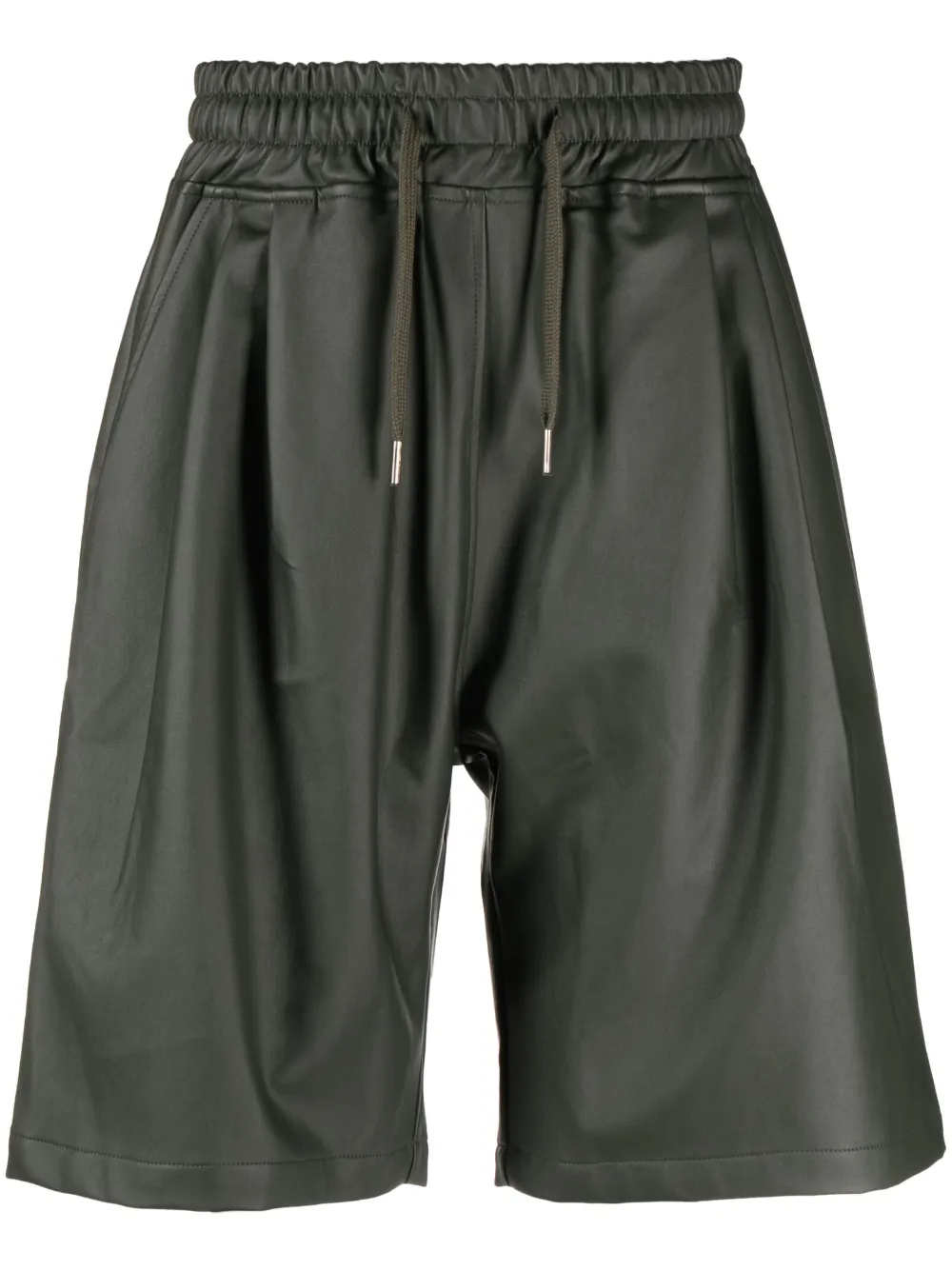 The Frankie Shop Jonas faux-leather Track Shorts - Farfetch