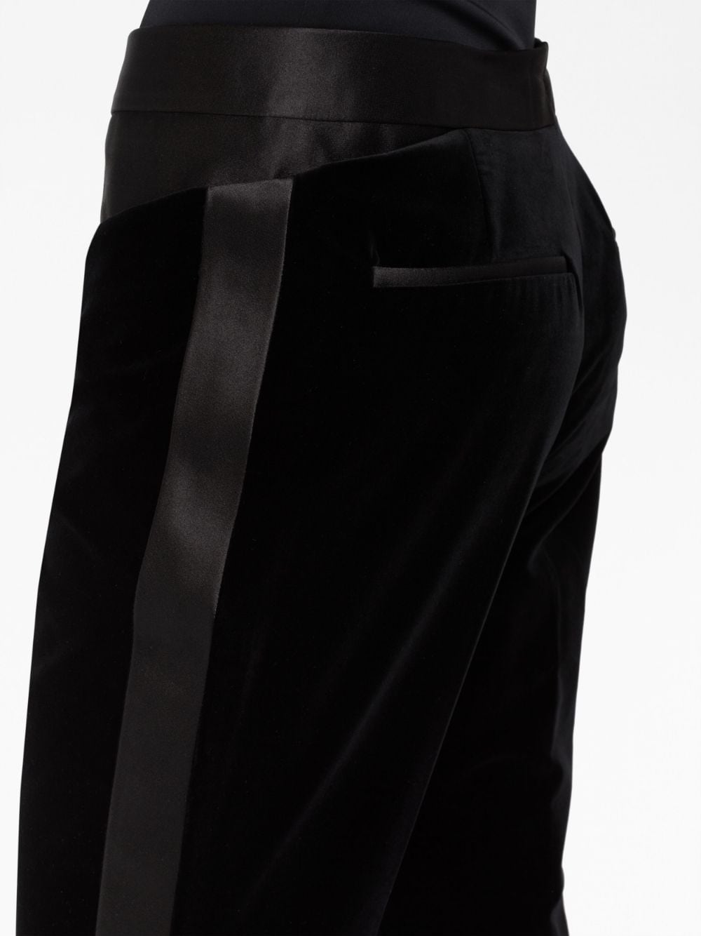 Shop Tom Ford High-waisted Flared Trousers In Black