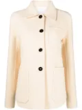 Jil Sander button-up wool shirt jacket - Neutrals