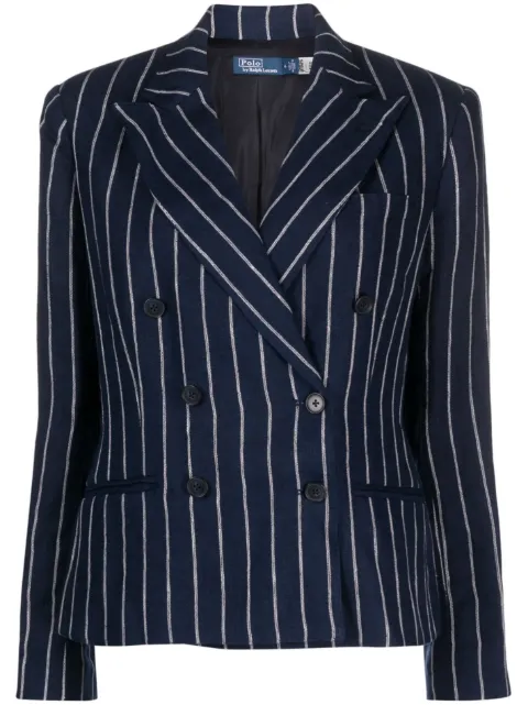Polo Ralph Lauren blazer en lin à rayures