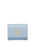 Prada leather logo-detail wallet - Blue