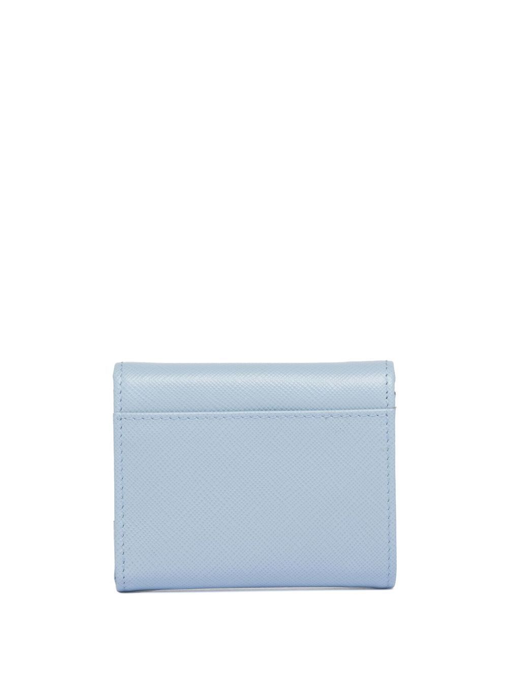 Prada Portemonnee met logo - Blauw