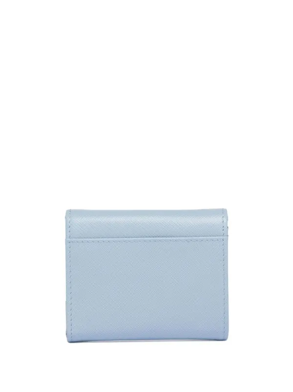 小物 PRADA SPORT compact wallet pastel blue Prada 財布 | ブルー | FARFETCH JP