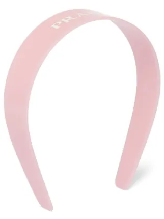 Prada logo-print Headband | Pink | FARFETCH TH