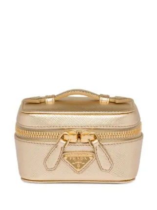 Prada leather cosmetic bag sale