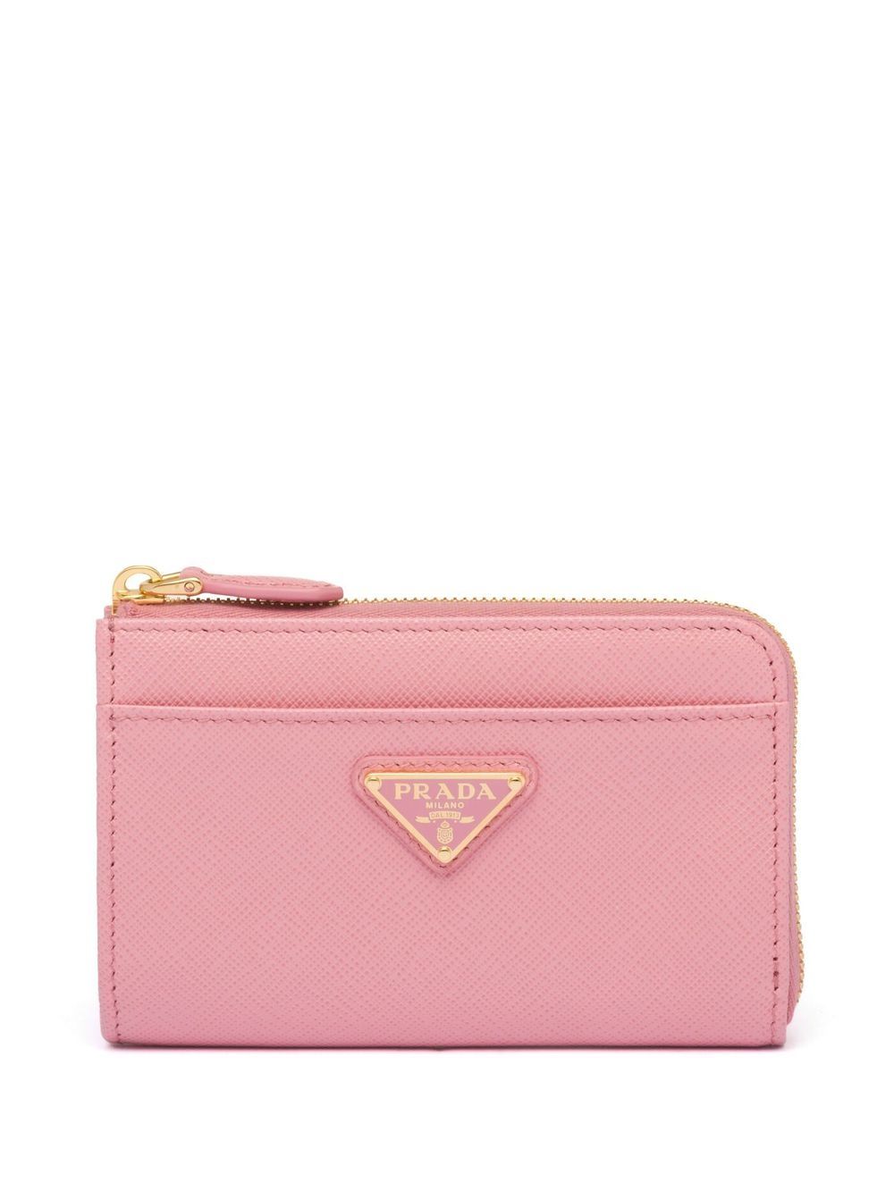 Prada leather keychain wallet - Pink