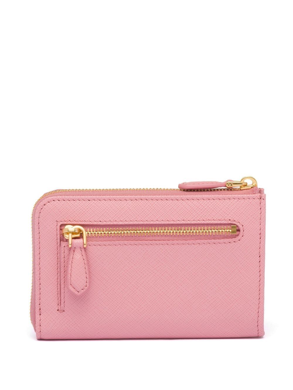 Prada leather keychain wallet - Pink