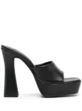 Senso Tillee leather platform mules - Black