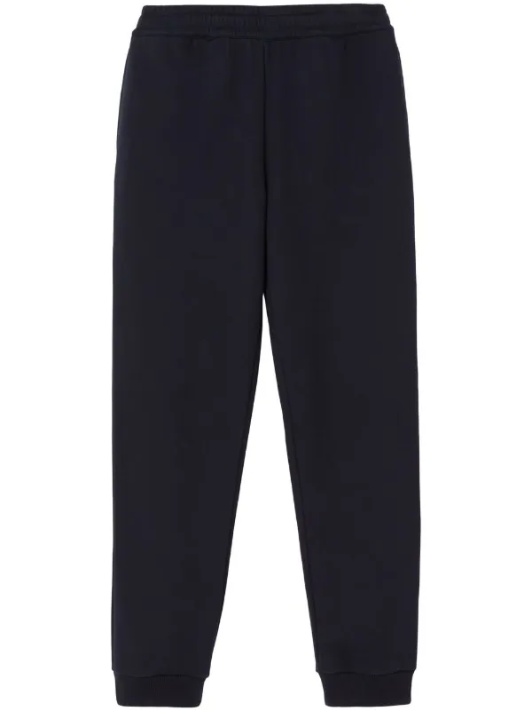 パンツ Burberry Brushed Cotton Joggers With Logo Patch Burberry Logo Patch Cotton Track Pants | Blue | FARFETCH