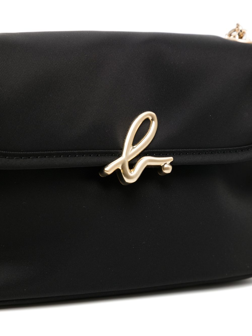 Shop Agnès B. Logo-plaque Detail Crossbody Bag In Black