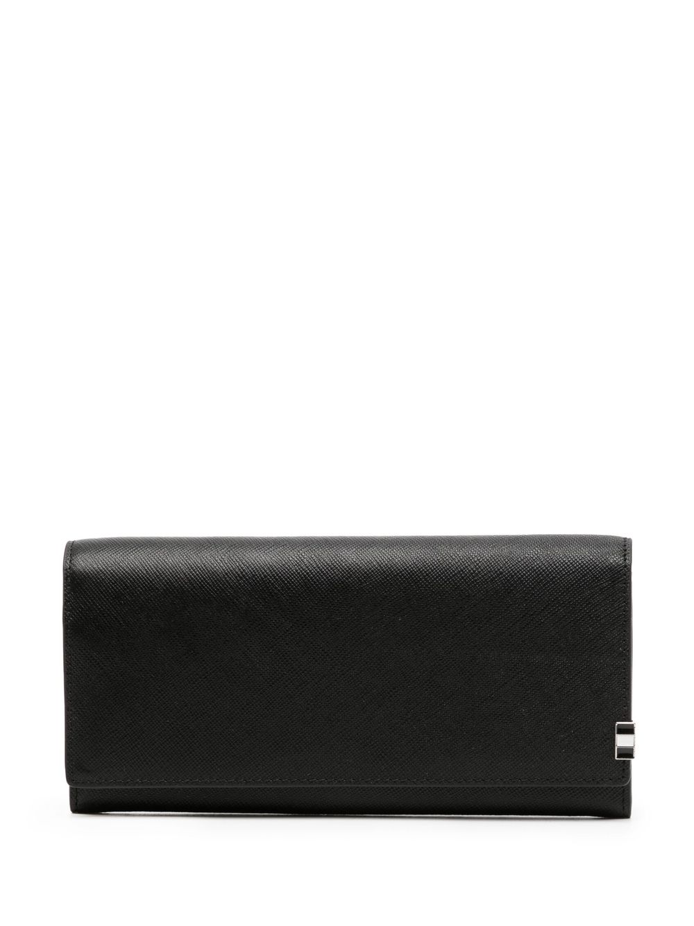 Agnès B. Calf-leather Foldover-top Wallet In Black
