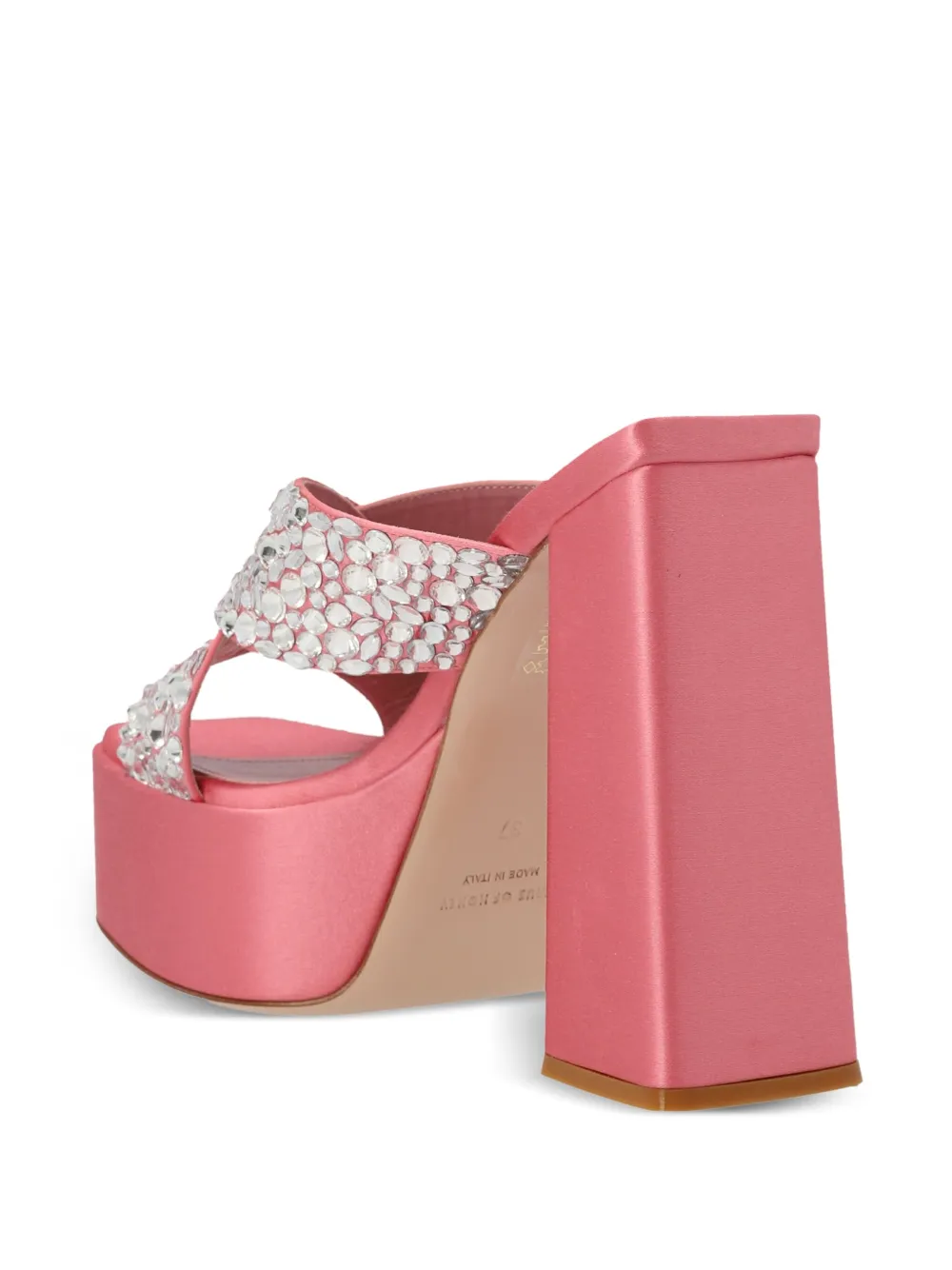 Haus of Honey platform sandals Roze