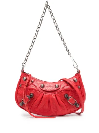 Balenciaga スタッズ ショルダーバッグ | レッド | FARFETCH JP