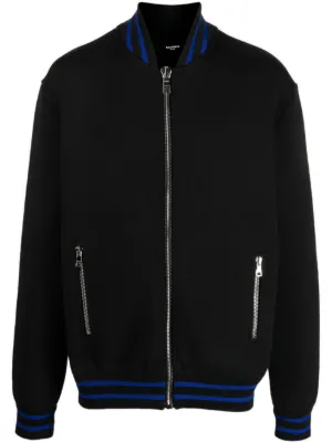 Alexander McQueen logo-tape zip-up Hoodie | Black | FARFETCH
