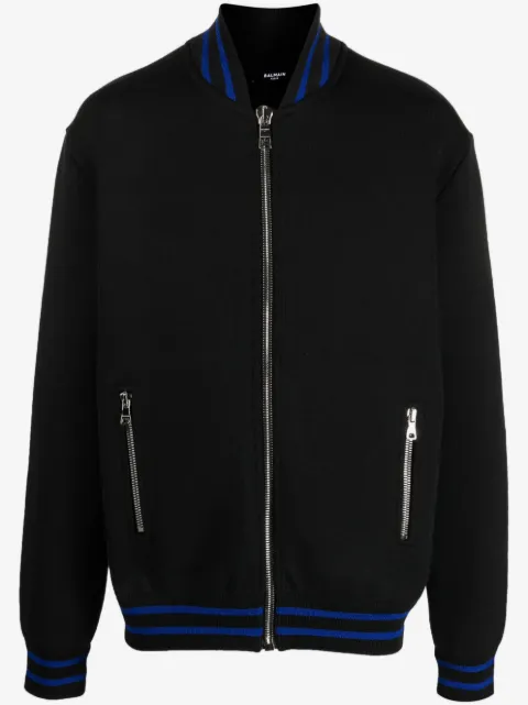 Balmain zipped knit jumper