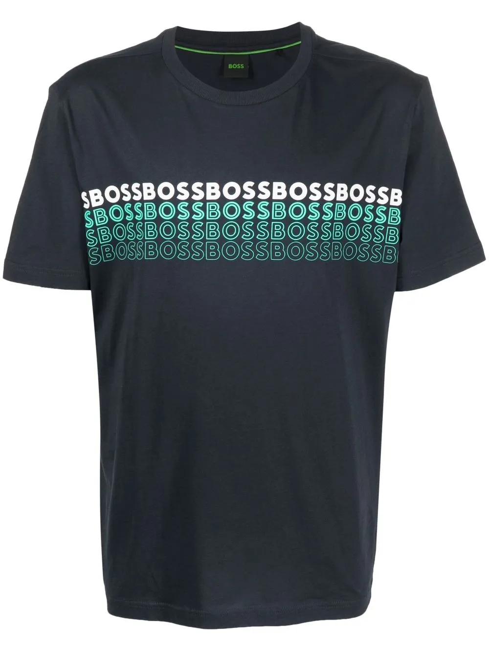 

BOSS logo-print T-shirt - Azul