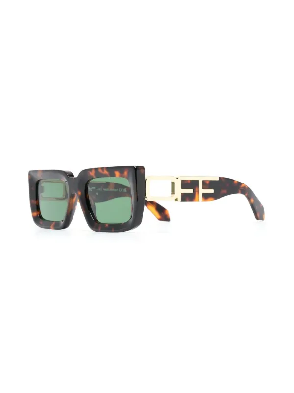 Off white tortoise shell hot sale sunglasses