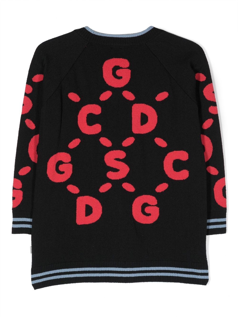 Gcds Kids Vest met logoprint - Zwart